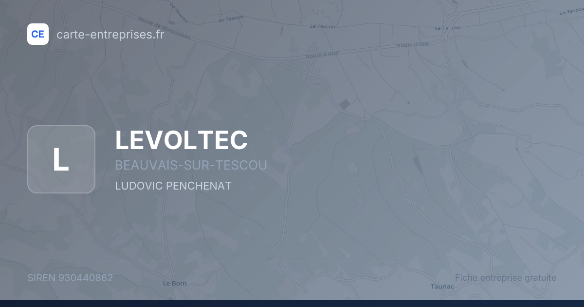 LEVOLTEC — 930440862 — fiche entreprise