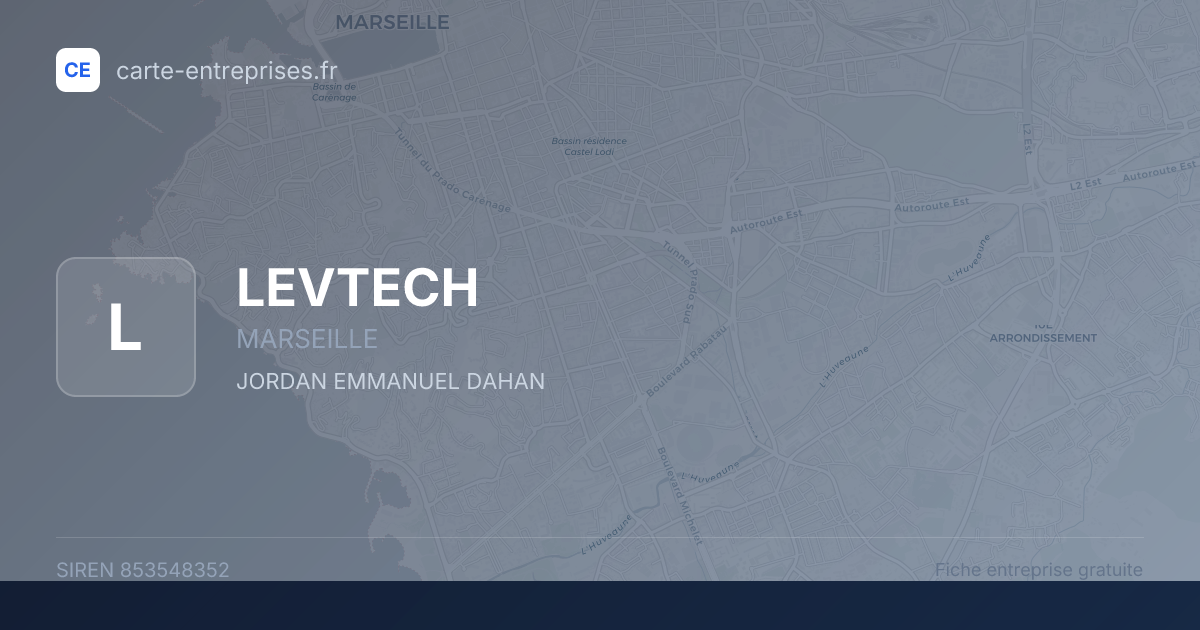 LEVTECH — 853548352 — fiche entreprise