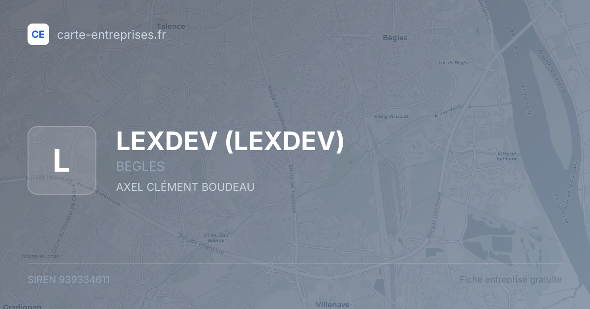 LEXDEV — 939334611 — fiche entreprise