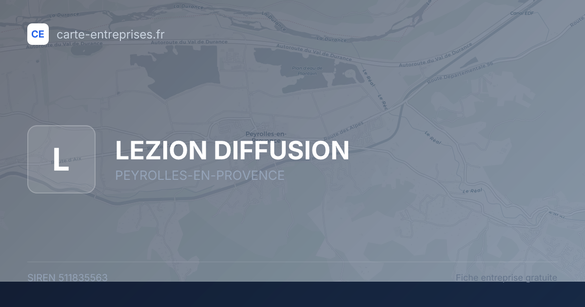 LEZION DIFFUSION — 511835563 — fiche entreprise