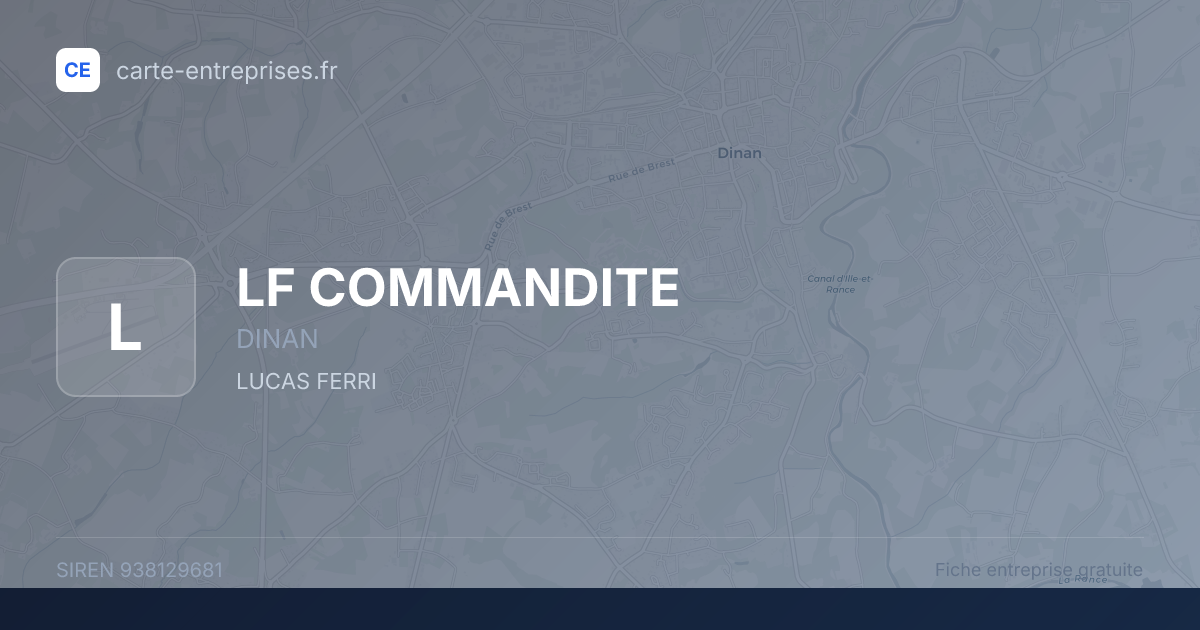 LF COMMANDITE — 938129681 — fiche entreprise