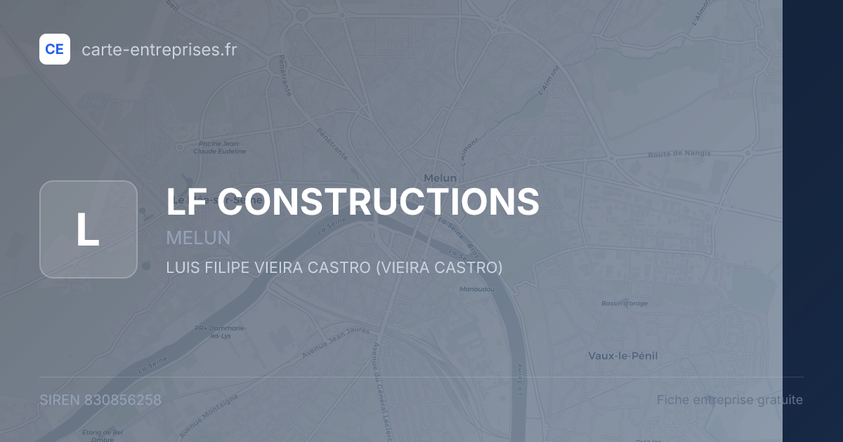 LF CONSTRUCTIONS — 830856258 — fiche entreprise