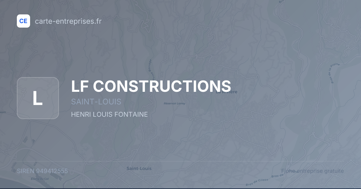 LF CONSTRUCTIONS — 949412555 — fiche entreprise