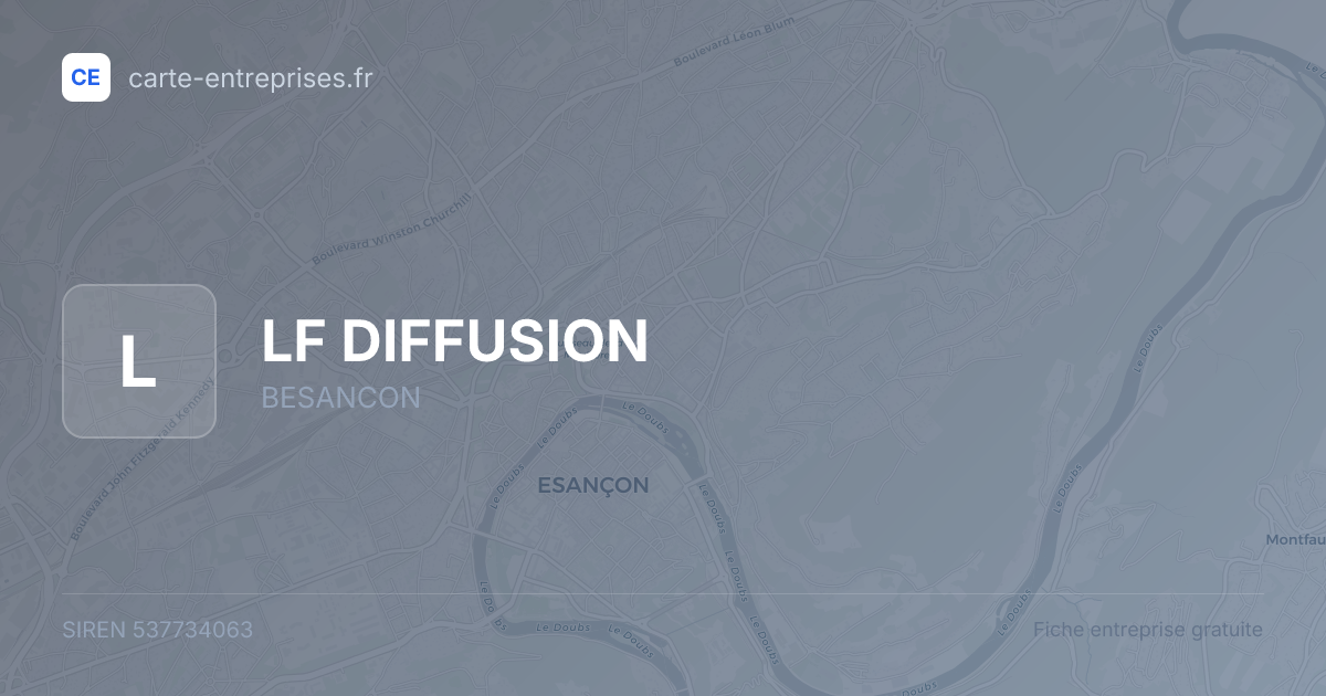 LF DIFFUSION — 537734063 — fiche entreprise