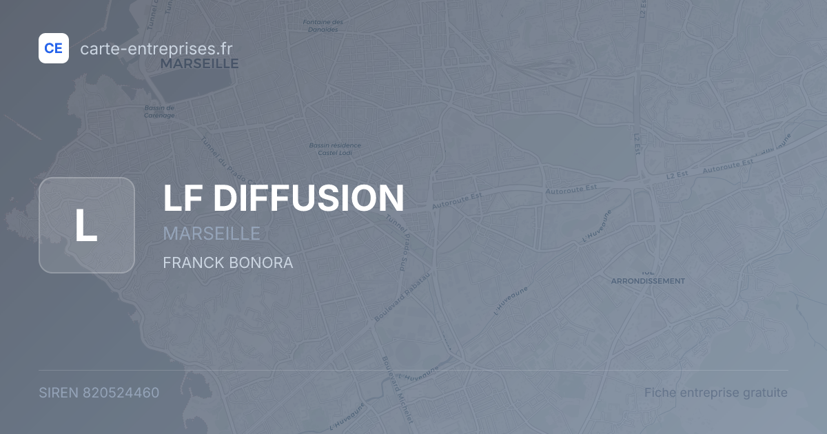 LF DIFFUSION — 820524460 — fiche entreprise