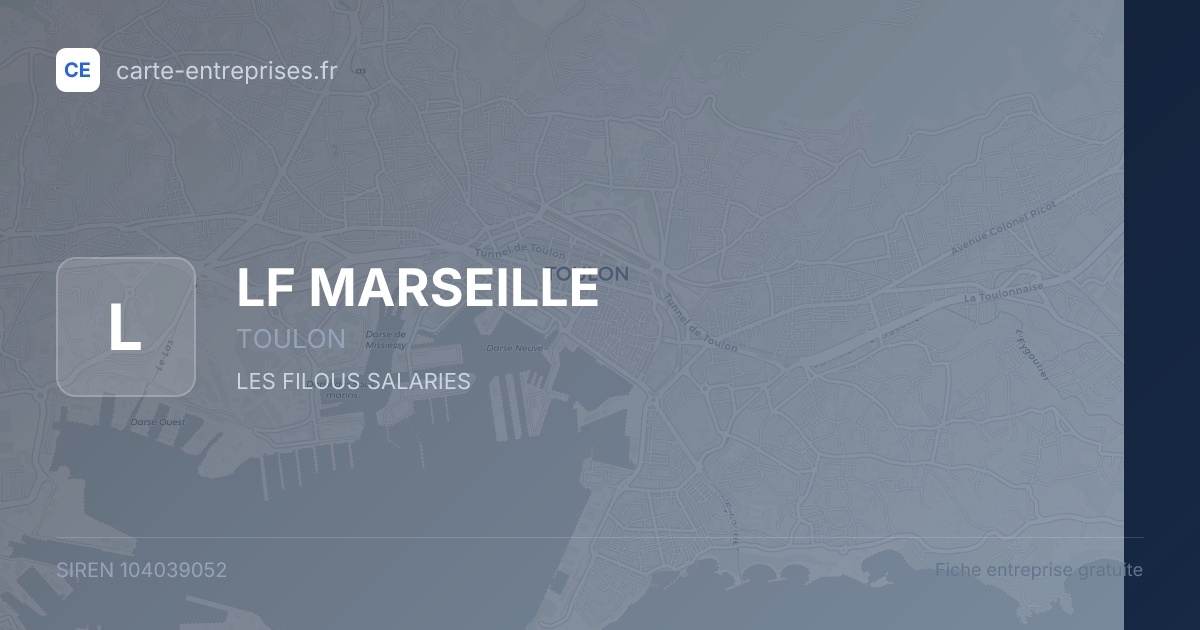 LF MARSEILLE — 104039052 — fiche entreprise