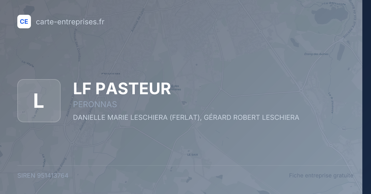 LF PASTEUR — 951413764 — fiche entreprise
