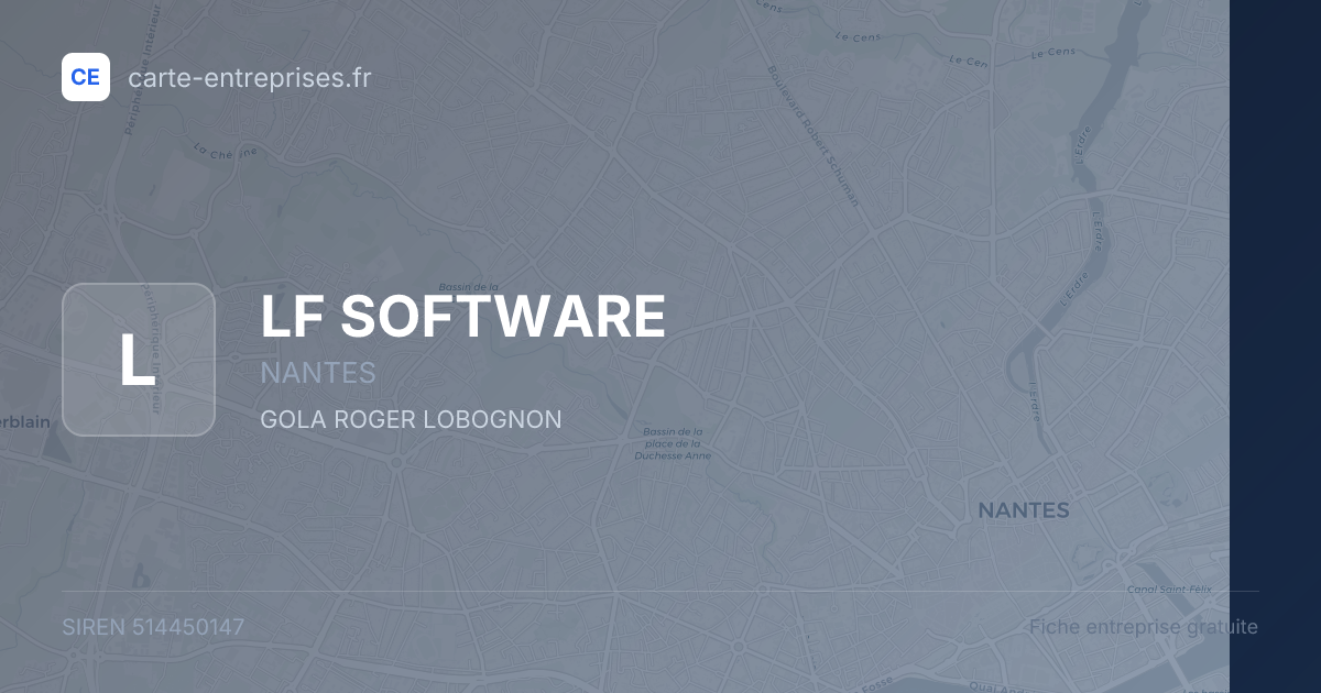 LF SOFTWARE — 514450147 — fiche entreprise