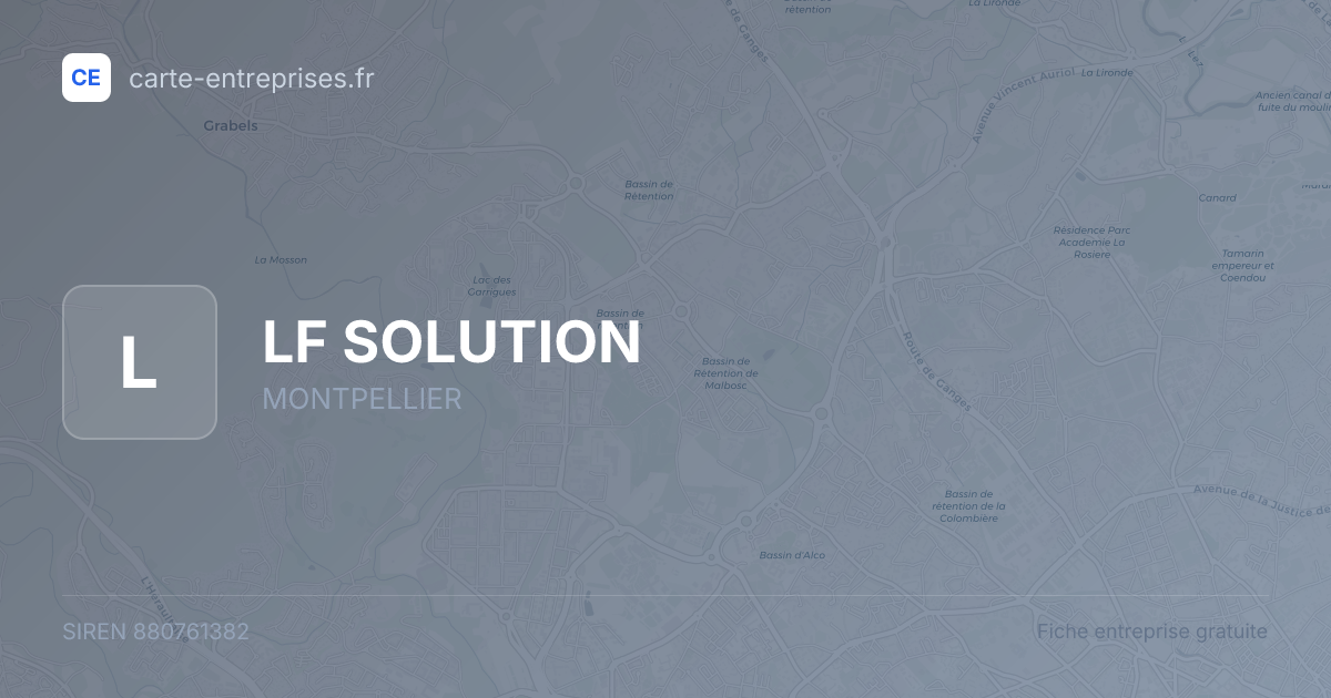 LF SOLUTION — 880761382 — fiche entreprise