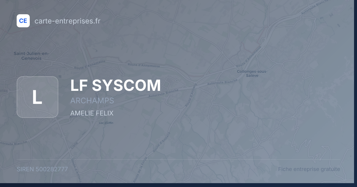 LF SYSCOM — 500282777 — fiche entreprise