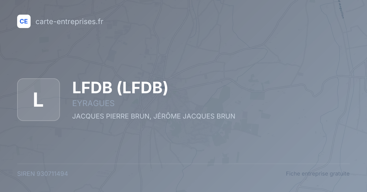 LFDB — 930711494 — fiche entreprise