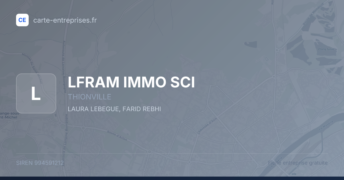 LFRAM IMMO SCI — 994591212 — fiche entreprise