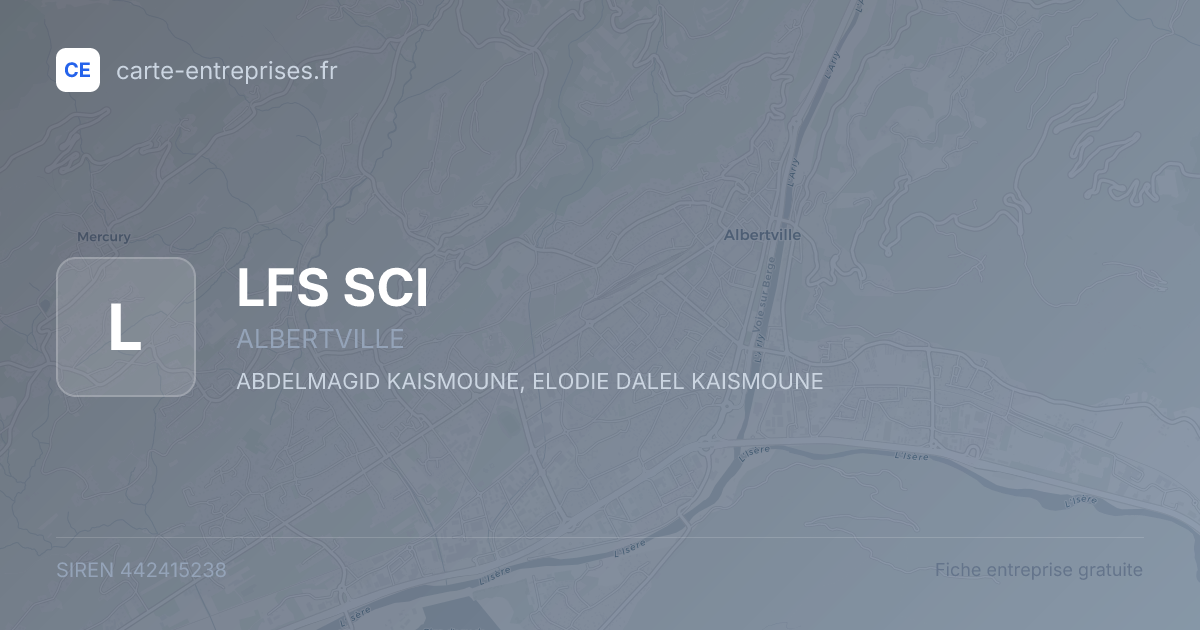 LFS SCI — 442415238 — fiche entreprise