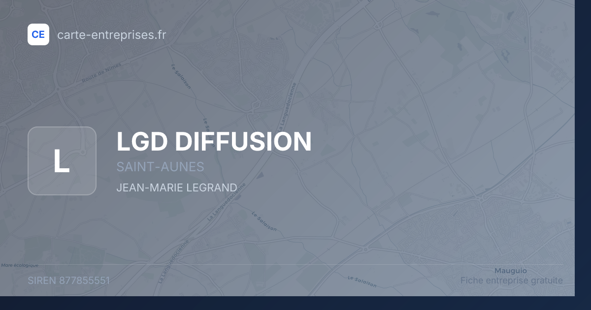 LGD DIFFUSION — 877855551 — fiche entreprise