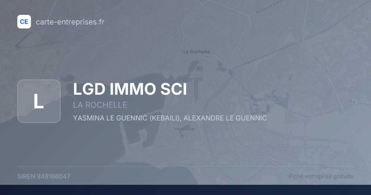 LGD IMMO SCI — 848166047 — fiche entreprise