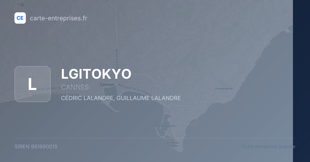 LGITOKYO — 981890015 — fiche entreprise