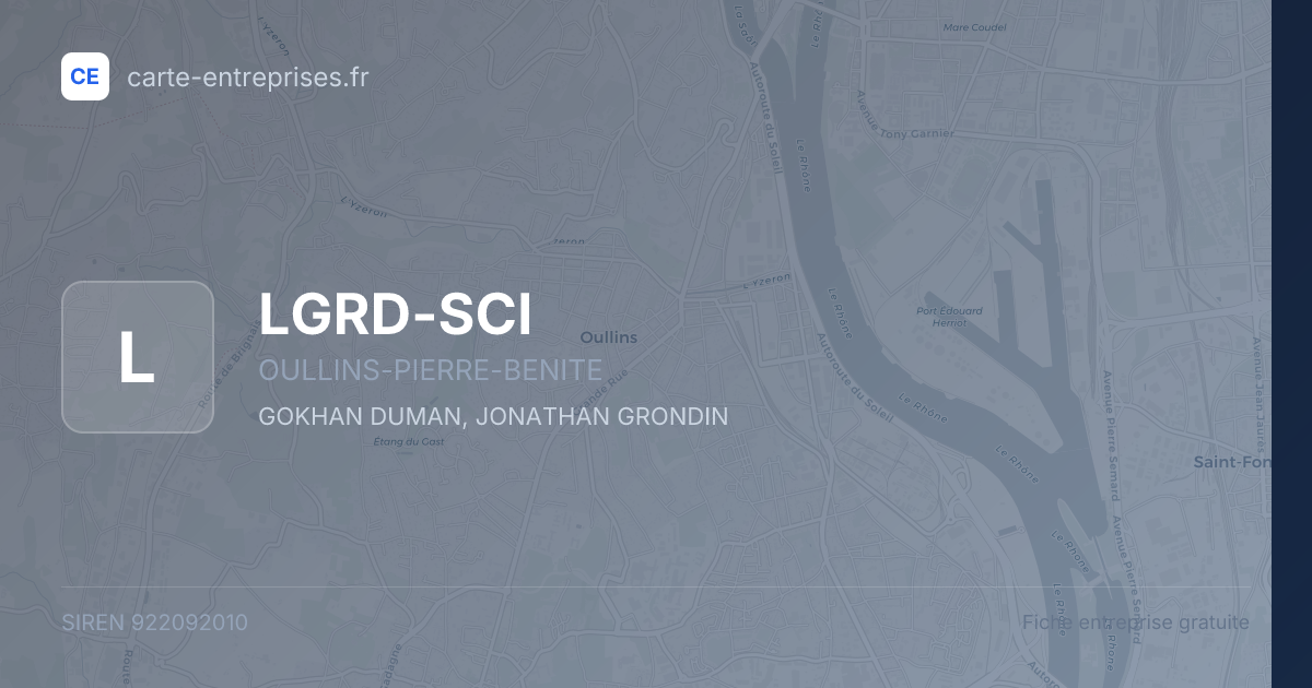 LGRD-SCI — 922092010 — fiche entreprise