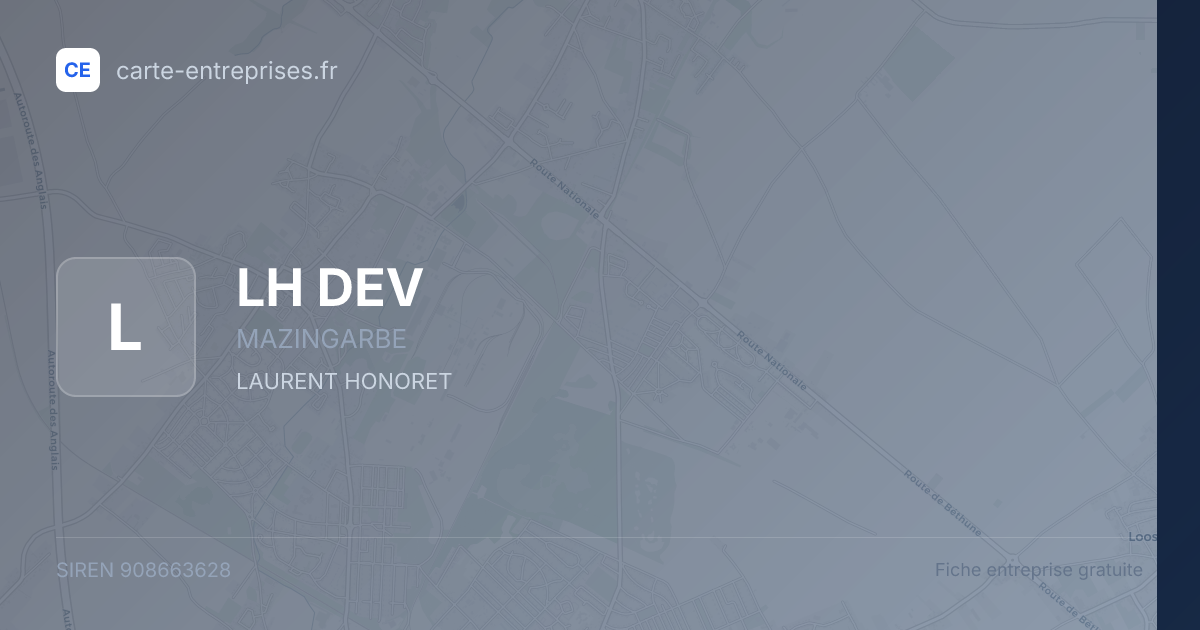 LH DEV — 908663628 — fiche entreprise