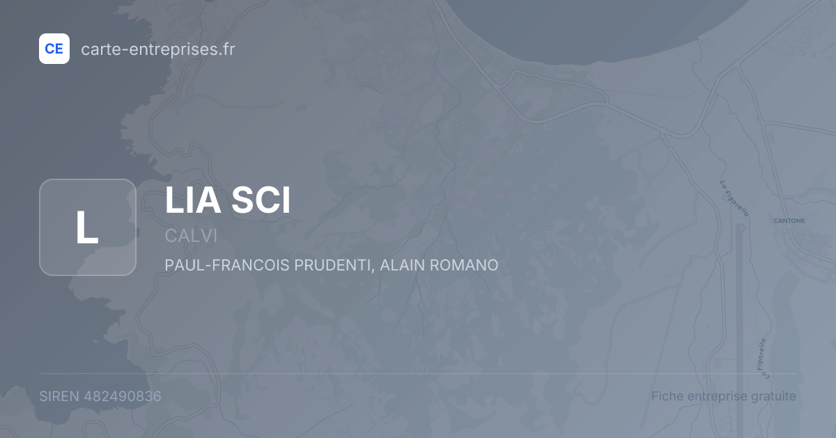 LIA SCI — 482490836 — fiche entreprise