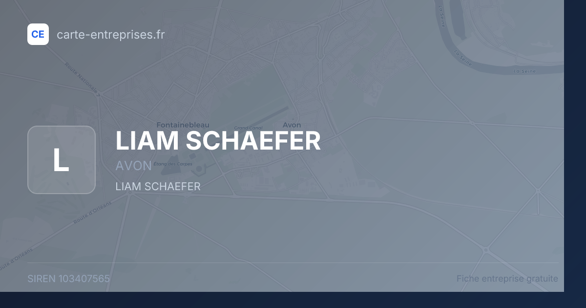 LIAM SCHAEFER — 103407565 — fiche entreprise