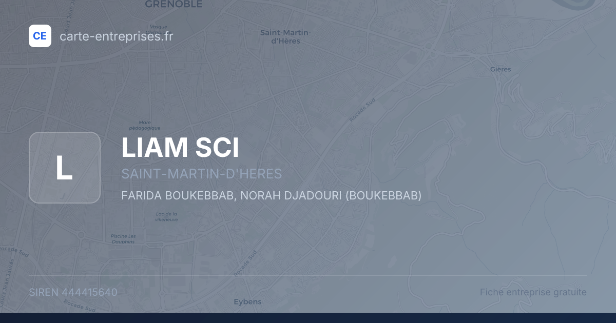 LIAM SCI — 444415640 — fiche entreprise