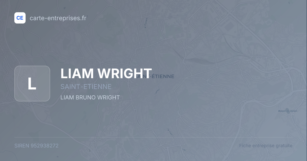 LIAM WRIGHT — 952938272 — fiche entreprise