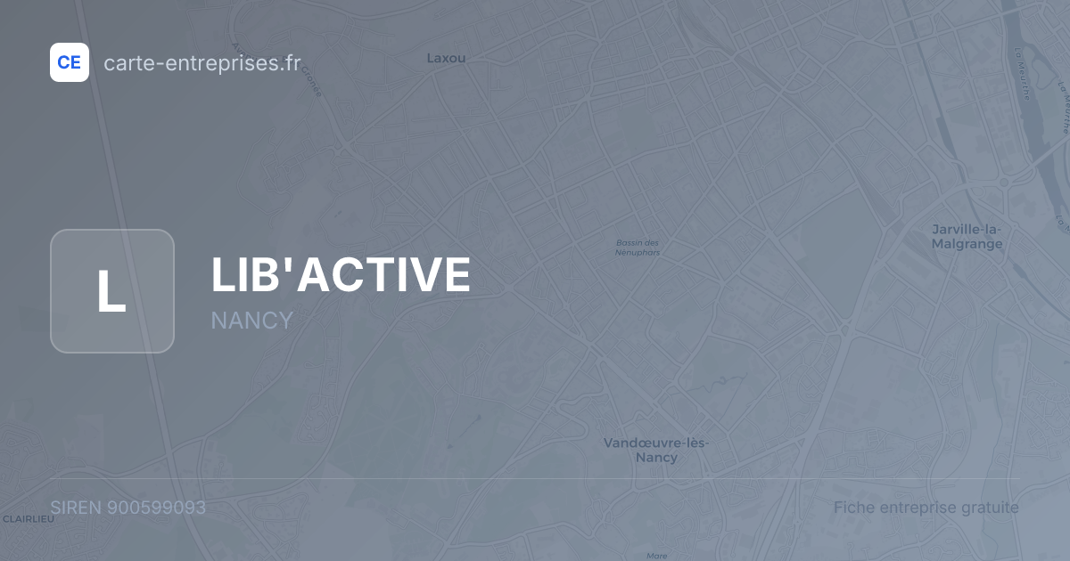 LIB'ACTIVE — 900599093 — fiche entreprise