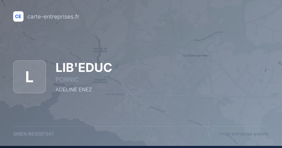 LIB'EDUC — 883097347 — fiche entreprise