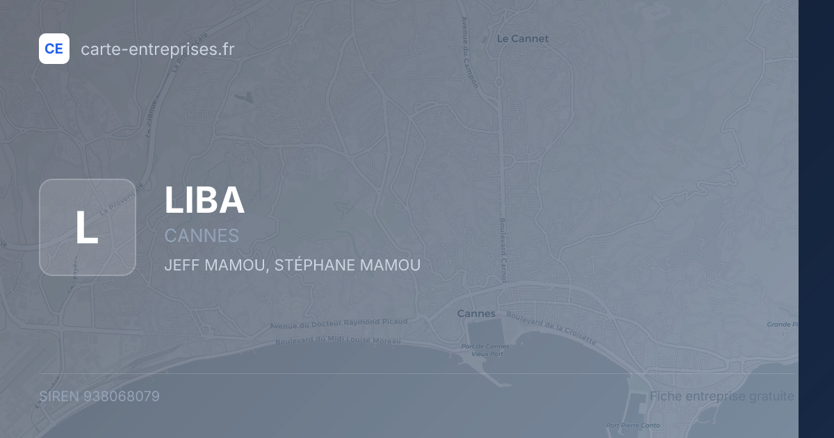 LIBA — 938068079 — fiche entreprise