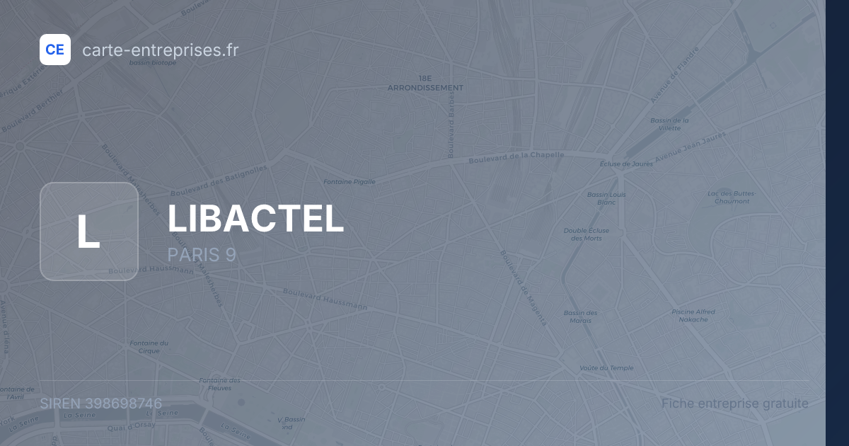 LIBACTEL — 398698746 — fiche entreprise