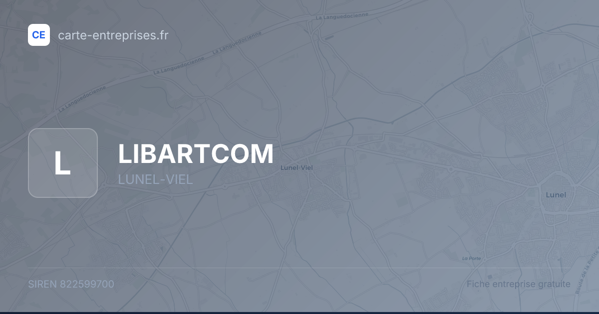 LIBARTCOM — 822599700 — fiche entreprise
