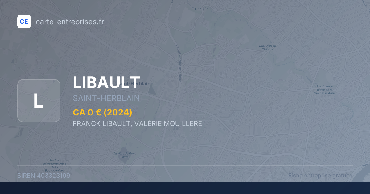 LIBAULT — 403323199 — fiche entreprise