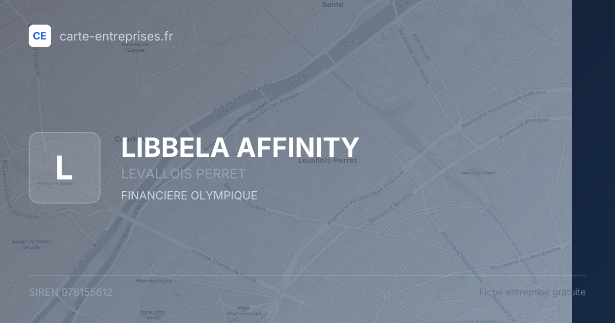 LIBBELA AFFINITY — 978155612 — fiche entreprise