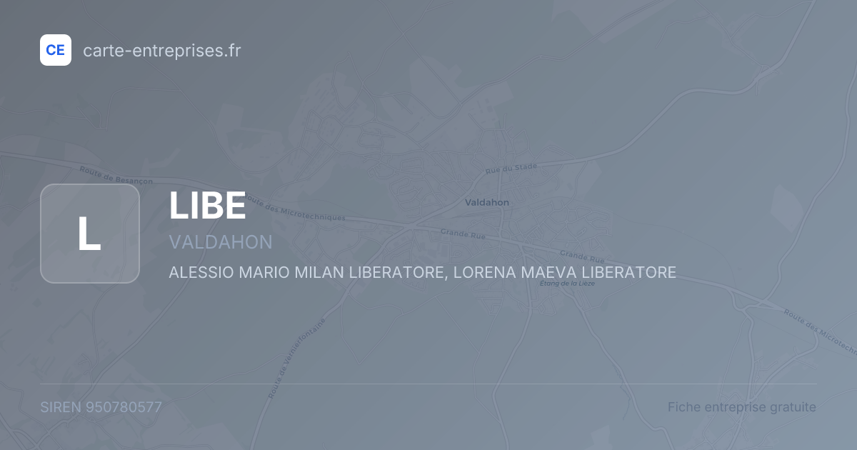 LIBE — 950780577 — fiche entreprise