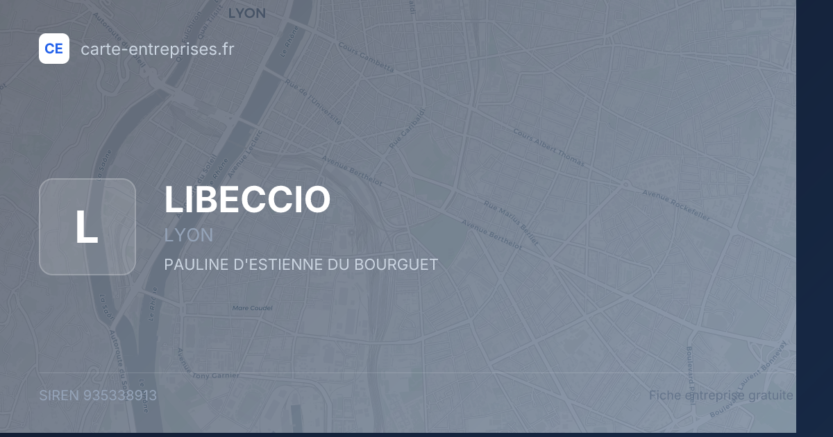 LIBECCIO — 935338913 — fiche entreprise
