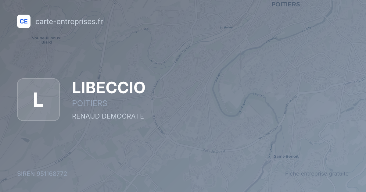 LIBECCIO — 951168772 — fiche entreprise