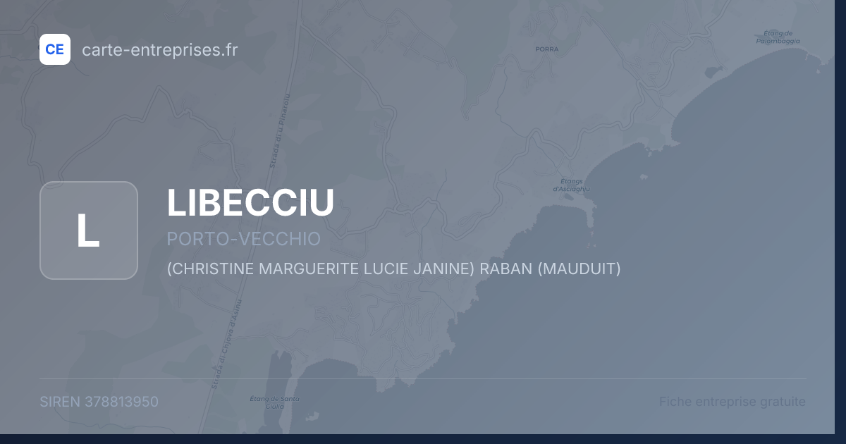 LIBECCIU — 378813950 — fiche entreprise