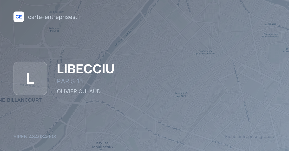 LIBECCIU — 484034608 — fiche entreprise