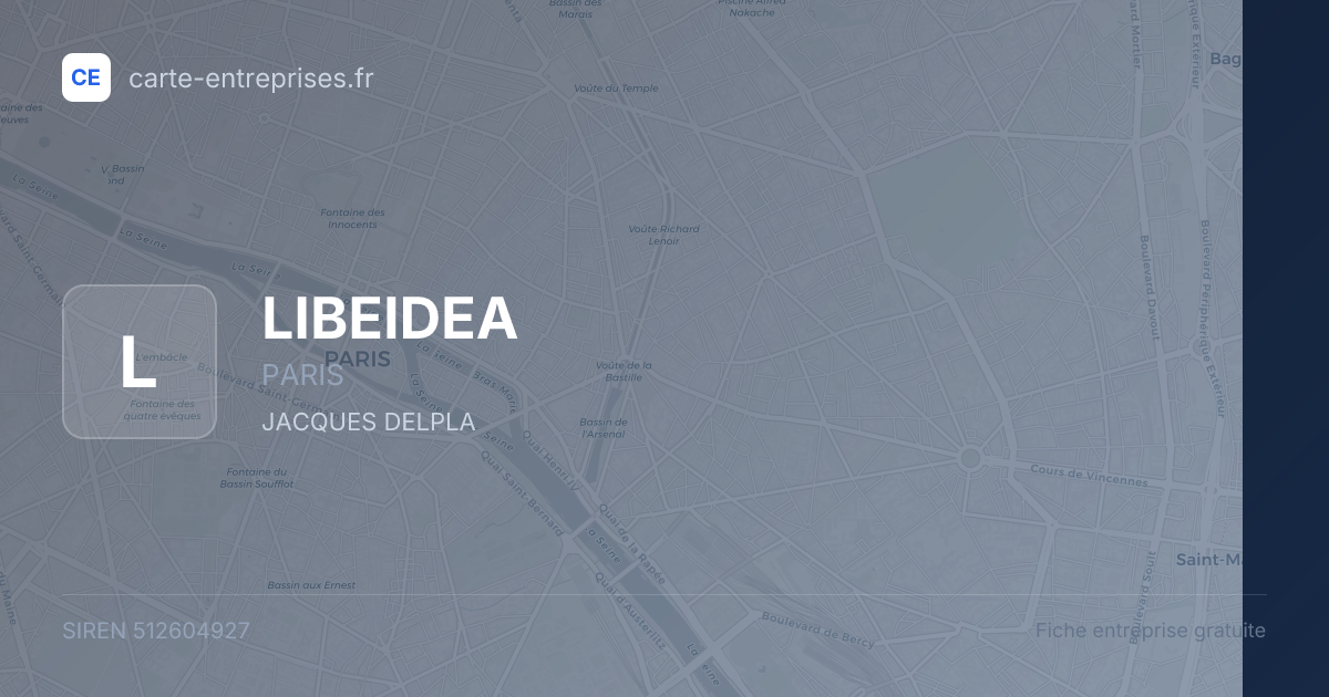 LIBEIDEA — 512604927 — fiche entreprise