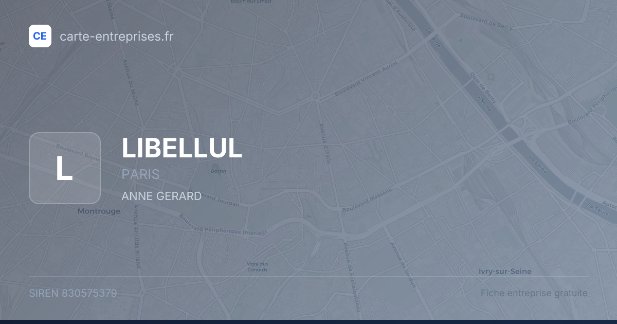 LIBELLUL — 830575379 — fiche entreprise