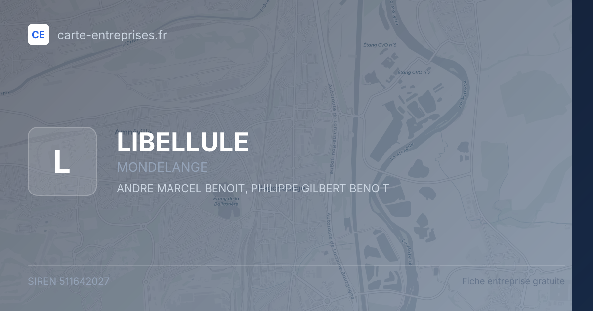 LIBELLULE — 511642027 — fiche entreprise