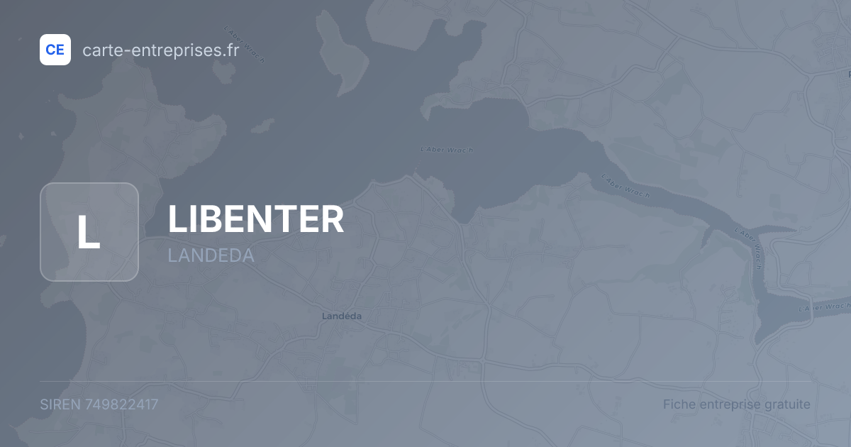 LIBENTER — 749822417 — fiche entreprise
