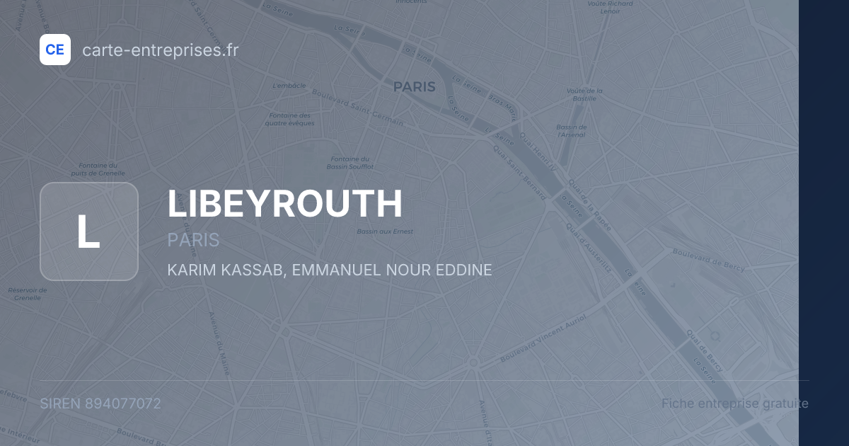 LIBEYROUTH — 894077072 — fiche entreprise