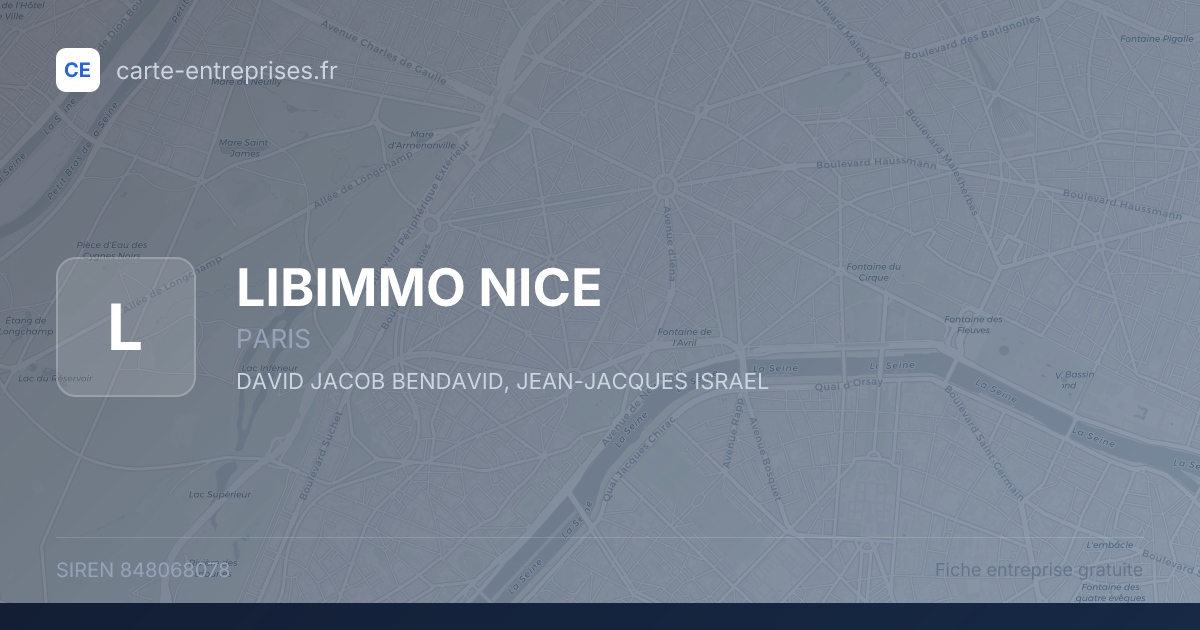 LIBIMMO NICE — 848068078 — fiche entreprise