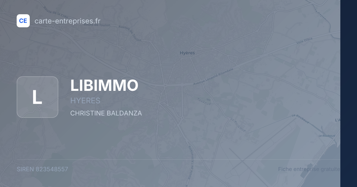 LIBIMMO — 823548557 — fiche entreprise