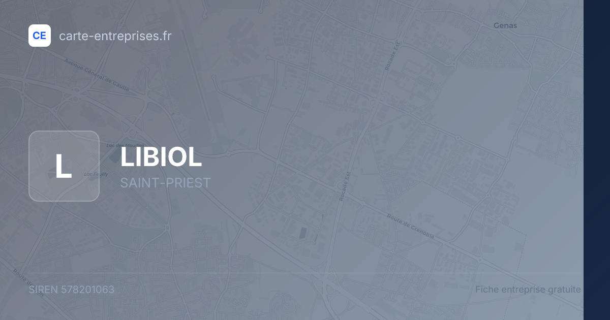LIBIOL — 578201063 — fiche entreprise