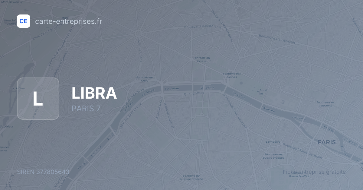 LIBRA — 377805643 — fiche entreprise
