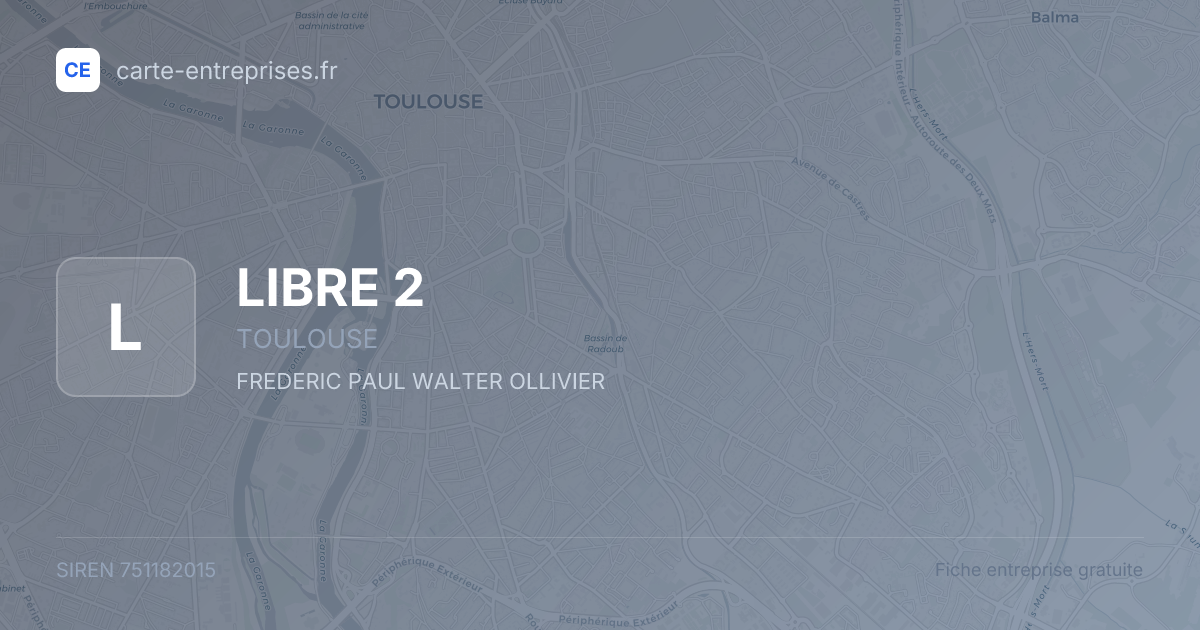 LIBRE 2 — 751182015 — fiche entreprise