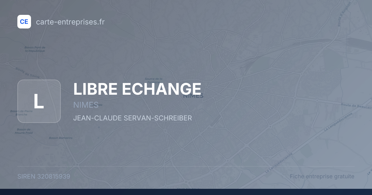 LIBRE ECHANGE — 320815939 — fiche entreprise