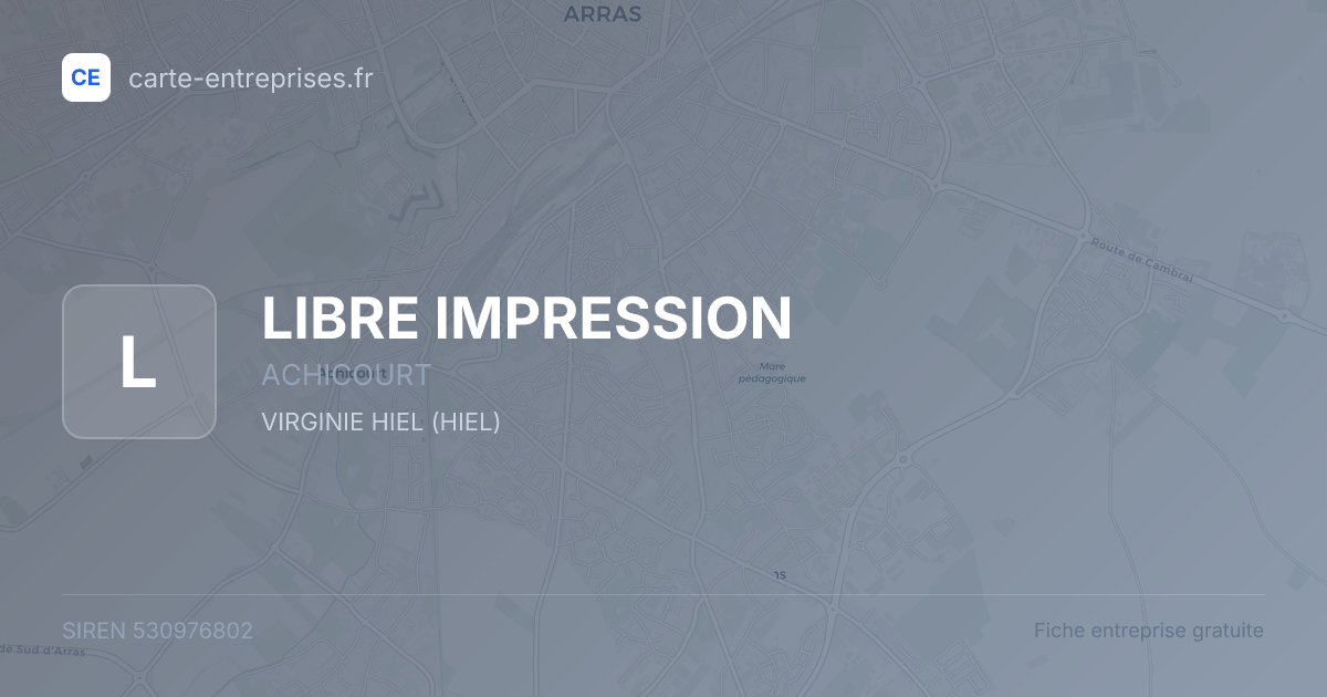 LIBRE IMPRESSION — 530976802 — fiche entreprise